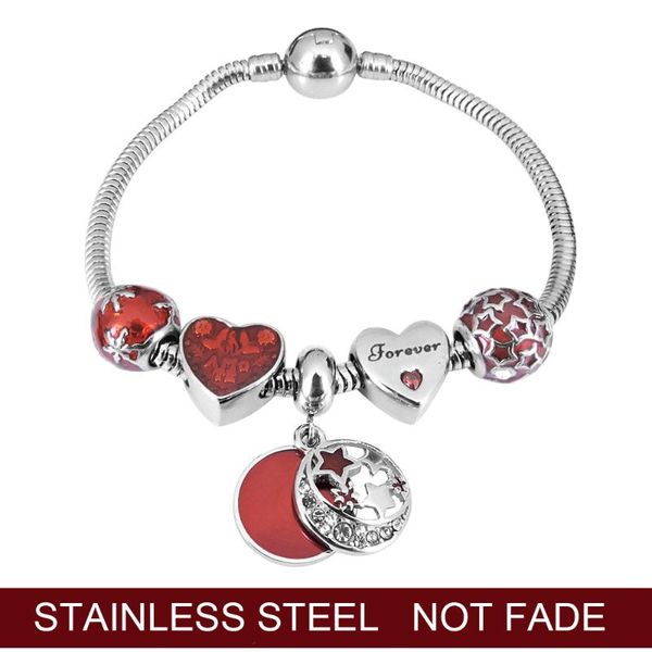 charm bracelets silver color beads love heart fall in bead pandoras & bangles jewelry for women christmas gift, Golden;silver
charm bracelets silver color beads love heart fall in bead pandoras & bangles jewelry for women christmas gift, Golden;silver