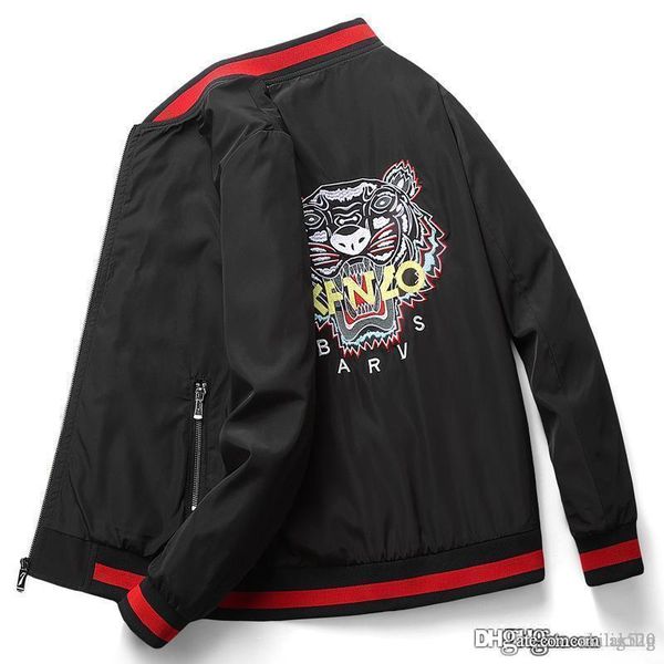 2019 men's casual baseball stand collar jacket men's embroidered red tiger head jacket korean slim body jacket size m-5xl, Black;brown
2019 men's casual baseball stand collar jacket men's embroidered red tiger head jacket korean slim body jacket size m-5xl, Black;brown