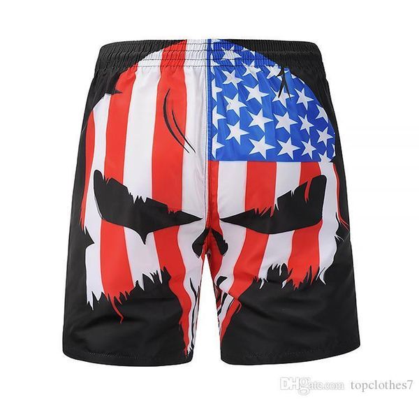 new new summer casual beach short pants printed skull head trend mens board shorts quick-drying men's loose swimwear, Black
new new summer casual beach short pants printed skull head trend mens board shorts quick-drying men's loose swimwear, Black