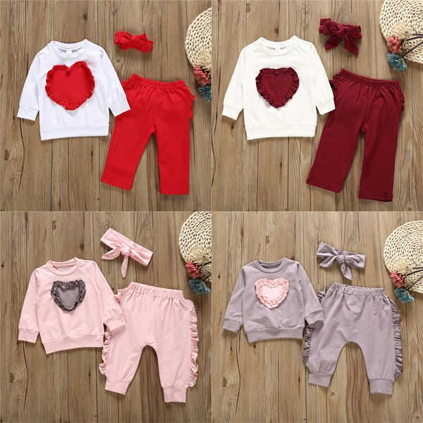 baby girl kids clothes set 4 colors love long-heart sleeve solid trousers+bow headband 3 pieces sets kids designer clothes girls jy505, White
baby girl kids clothes set 4 colors love long-heart sleeve solid trousers+bow headband 3 pieces sets kids designer clothes girls jy505, White