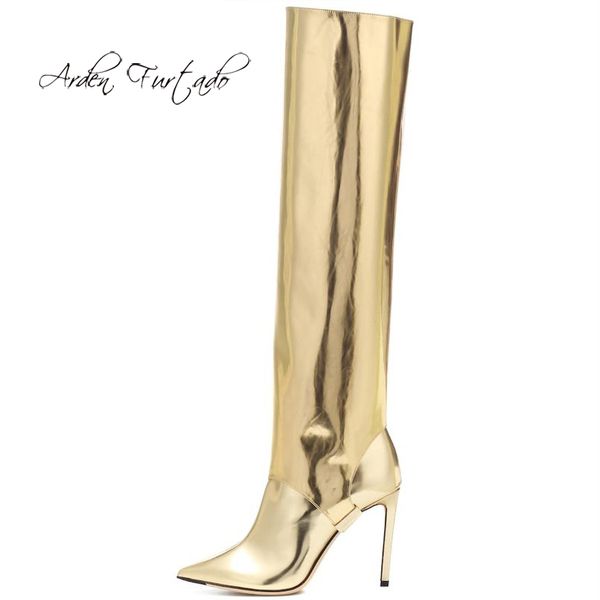 arden furtado fashion women's shoes winter pointed toe stilettos heels elegant ladies boots gold knee high boots large size, Black
arden furtado fashion women's shoes winter pointed toe stilettos heels elegant ladies boots gold knee high boots large size, Black