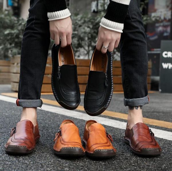 big sizie 38-48 classic comfortable men casual shoes loafers men shoes genuine leather flats moccasins, Black
big sizie 38-48 classic comfortable men casual shoes loafers men shoes genuine leather flats moccasins, Black