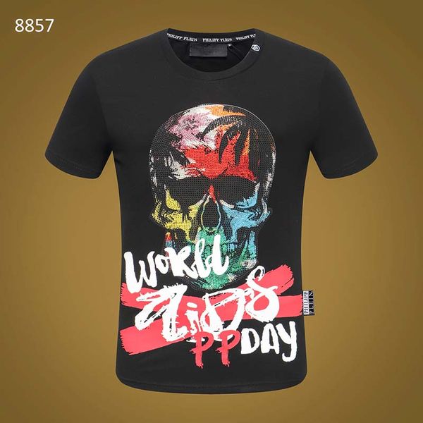 europe and the united states tide brand men's new drilling short-sleeved t-shirt ins trend fast hand round neck loose half-sleeved shir, White;black
europe and the united states tide brand men's new drilling short-sleeved t-shirt ins trend fast hand round neck loose half-sleeved shir, White;black