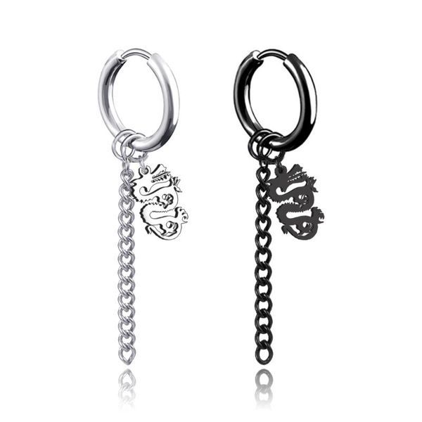 1 pair 2pc titanium steel oriental shenlong tassel stud earrings for men hip hop rock jewelry black silver drop shipping, Golden;silver
1 pair 2pc titanium steel oriental shenlong tassel stud earrings for men hip hop rock jewelry black silver drop shipping, Golden;silver