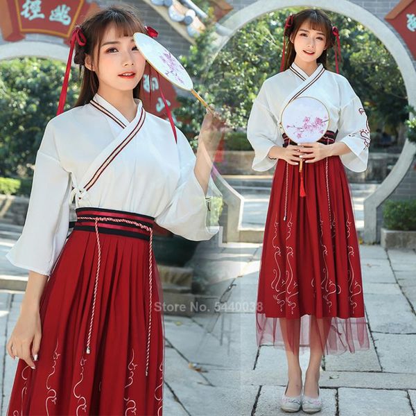 fairy chinese style hanfu costume for women male stage performance clothing folk dance dress tulle embroidered street wear set, Black;red
fairy chinese style hanfu costume for women male stage performance clothing folk dance dress tulle embroidered street wear set, Black;red