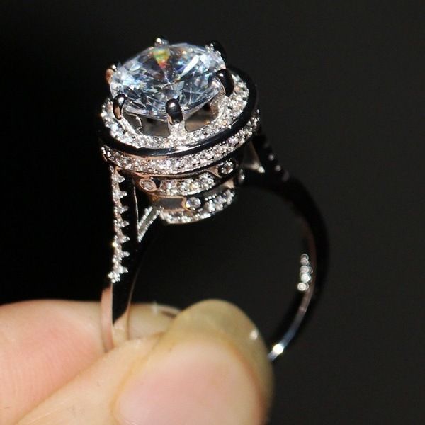 fine workmanship simulation diamond ring woman wedding ring double row bead side design classic four prong setting diamond ring refers to, Silver
fine workmanship simulation diamond ring woman wedding ring double row bead side design classic four prong setting diamond ring refers to, Silver