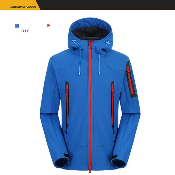 men's winter outdoor sports mountaineering ski riding waterproof windproof warm jacket, Blue;black
men's winter outdoor sports mountaineering ski riding waterproof windproof warm jacket, Blue;black