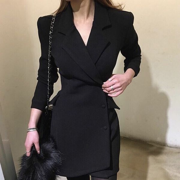 new autumn and winter professional dress female workwear windbreaker jacket long single-breasted casual suit jacket, White;black
new autumn and winter professional dress female workwear windbreaker jacket long single-breasted casual suit jacket, White;black