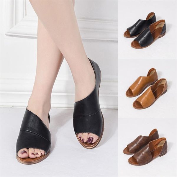 women solid color peep toe sandals fashion low heel rome shoes female summer casual sandals zapatos mujer plus size 35~43, Black
women solid color peep toe sandals fashion low heel rome shoes female summer casual sandals zapatos mujer plus size 35~43, Black