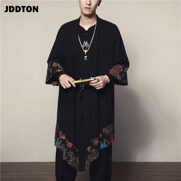 jddton spring men's linen kimono long cardigan outerwear coats fashion loose irregular length male jackets casual overcoat je004, Black;brown
jddton spring men's linen kimono long cardigan outerwear coats fashion loose irregular length male jackets casual overcoat je004, Black;brown