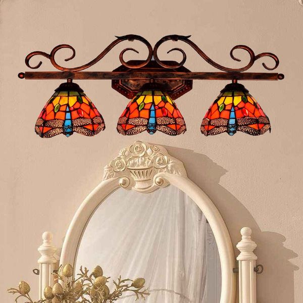 3 heads red dragonfly wall lamps tiffany sconce stained glass wall light fixtures art glass led mirror lights for bathroom
3 heads red dragonfly wall lamps tiffany sconce stained glass wall light fixtures art glass led mirror lights for bathroom