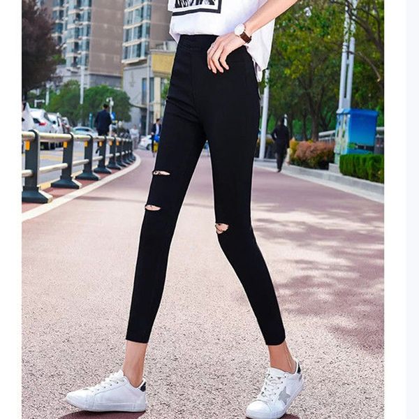 women's leggings plus size women black high waist hole pocket street ankle-length thin pencil pants leggins mujer
women's leggings plus size women black high waist hole pocket street ankle-length thin pencil pants leggins mujer