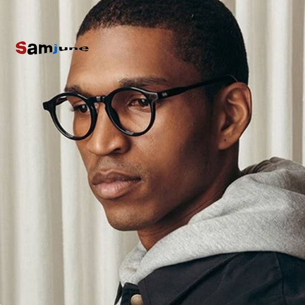 samjune vintage optical glasses frame retro round eyeglasses for men and women acetate eyewear frames, Black
samjune vintage optical glasses frame retro round eyeglasses for men and women acetate eyewear frames, Black