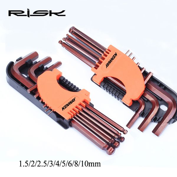 9pcs/set risk professional bicycle allen wrench mtb road bike hexagon bolt screw screwdriver lightweight bike repair tool kits 
9pcs/set risk professional bicycle allen wrench mtb road bike hexagon bolt screw screwdriver lightweight bike repair tool kits