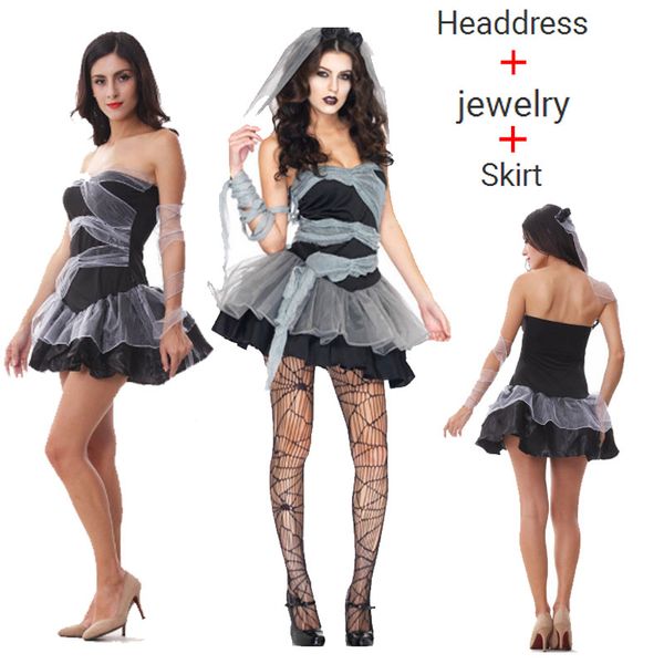 для женщин сексуальное платье без бретелек halloween party костюмы призрак невесты костюмы необычные вампиры зомби косплей платья для взросл, White
для женщин сексуальное платье без бретелек halloween party костюмы призрак невесты костюмы необычные вампиры зомби косплей платья для взросл, White