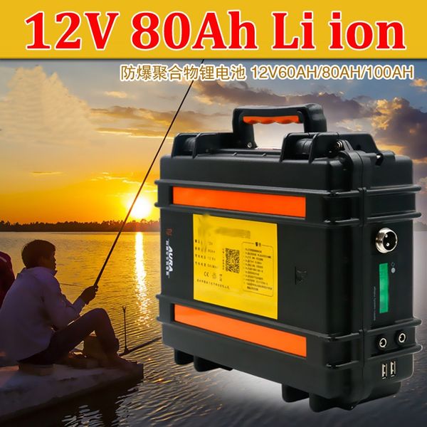 waterproof 12v 80ah lithium ion battery 12v 70ah li ion batteria 18650 usb port for light backup power fishing ups + 10a charger
waterproof 12v 80ah lithium ion battery 12v 70ah li ion batteria 18650 usb port for light backup power fishing ups + 10a charger