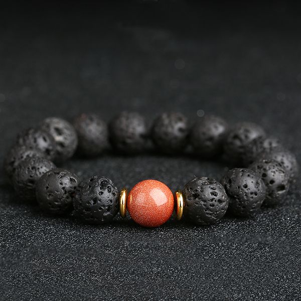 ffwff 12mm adjustable handmade natural volcanic stone beads chakra lava gold magnetic bracelet men mens bracelets 2019 goldstone, Black
ffwff 12mm adjustable handmade natural volcanic stone beads chakra lava gold magnetic bracelet men mens bracelets 2019 goldstone, Black