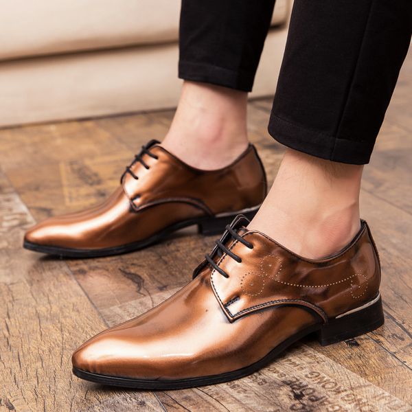 brand men shoes oxfords british style men leather dress shoes business formal flats plus size 48, Black
brand men shoes oxfords british style men leather dress shoes business formal flats plus size 48, Black