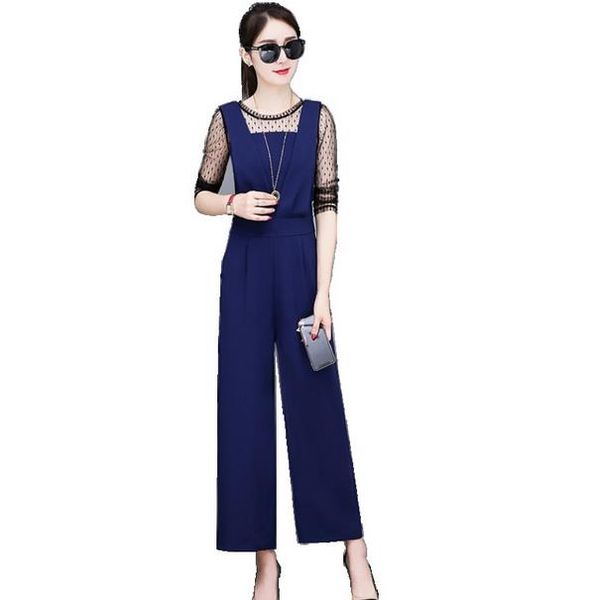 2020 summer women lace patchwork chiffon jumpsuit female hollow out slim strap playsuit elegant wide leg loose rompers ae921, Black;white
2020 summer women lace patchwork chiffon jumpsuit female hollow out slim strap playsuit elegant wide leg loose rompers ae921, Black;white
