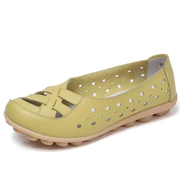 summer woman genuine leather flat shoes female comfortable hollow out loafers shoes ladies moccasins casual ballerina, Black
summer woman genuine leather flat shoes female comfortable hollow out loafers shoes ladies moccasins casual ballerina, Black