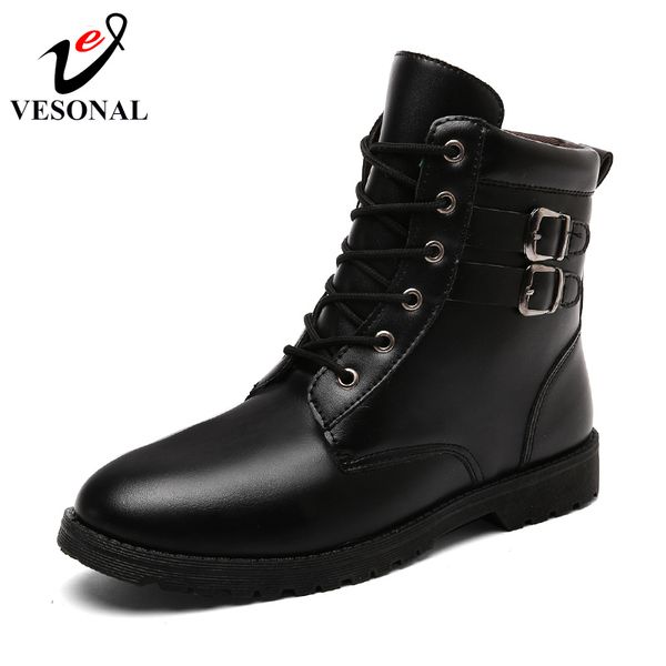 vesonal brand 2018 new winter fur warm snow boots for men sneakers male shoes non slip casual work safety ankle mens boots, Black
vesonal brand 2018 new winter fur warm snow boots for men sneakers male shoes non slip casual work safety ankle mens boots, Black