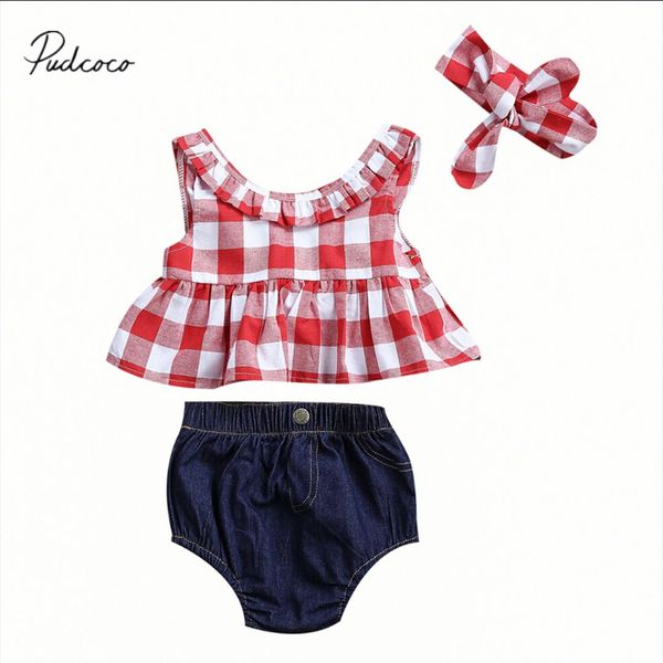 pudcoco 2018 summer infant kids baby girls outfit red collar sleeveless +jeans denim shorts+headband kids outfits 0-3y ss, White
pudcoco 2018 summer infant kids baby girls outfit red collar sleeveless +jeans denim shorts+headband kids outfits 0-3y ss, White