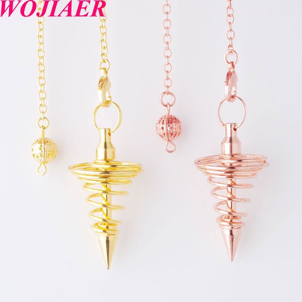 wojiaer metal pendulum pendulo radiestesia pendulums for dowsing spiral cone antique pyramid pendule reiki jewelry dbn816, Silver
wojiaer metal pendulum pendulo radiestesia pendulums for dowsing spiral cone antique pyramid pendule reiki jewelry dbn816, Silver
