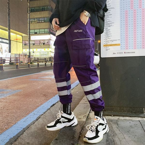 2020 несколько карманы cargo карманный нейлон трек pant светоотражающие полосы мужчины jogger брюки streetwear hipster эластичный пояс, Black
2020 несколько карманы cargo карманный нейлон трек pant светоотражающие полосы мужчины jogger брюки streetwear hipster эластичный пояс, Black