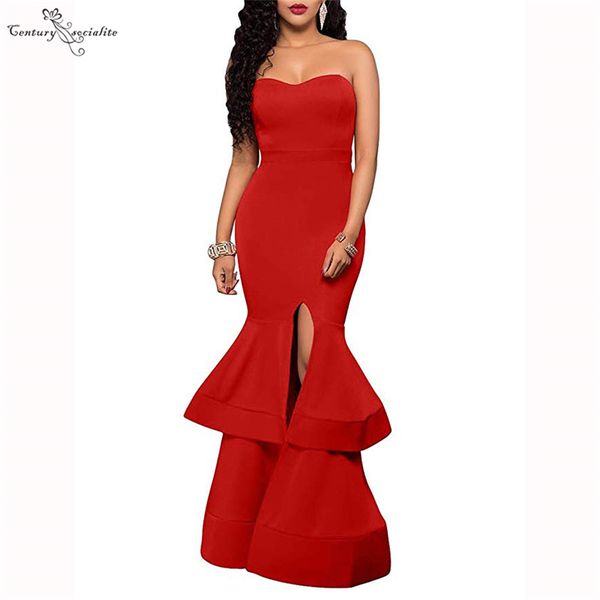 red long mermaid evening dresses 2020 sweetheart split tiered zipper simple prom party formal gowns vestido de festa cheap, White;black
red long mermaid evening dresses 2020 sweetheart split tiered zipper simple prom party formal gowns vestido de festa cheap, White;black