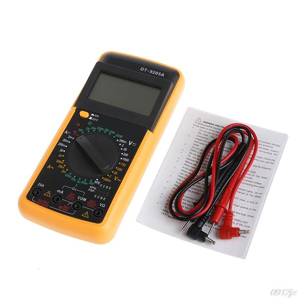 dt-9205a digital multimeter lcd ac/dc ammeter resistance capacitance tester tools ls'd tool
dt-9205a digital multimeter lcd ac/dc ammeter resistance capacitance tester tools ls'd tool