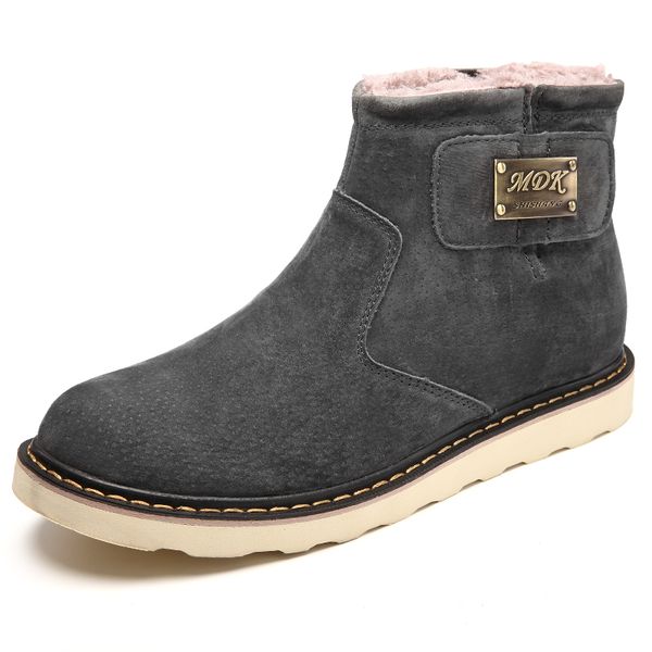 2019 winter suede leather warm ankle snow men boots shoes with fur plush male casual boots sneakers footwear, Black
2019 winter suede leather warm ankle snow men boots shoes with fur plush male casual boots sneakers footwear, Black