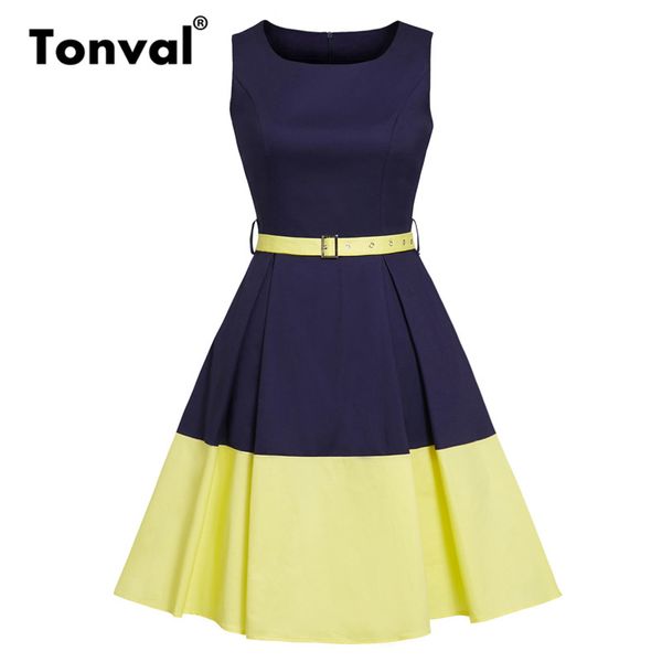 navy blue and yellow color-block vintage retro dress women belted slim fit pocket office ladies pleated cotton dresses, Black;gray
navy blue and yellow color-block vintage retro dress women belted slim fit pocket office ladies pleated cotton dresses, Black;gray
