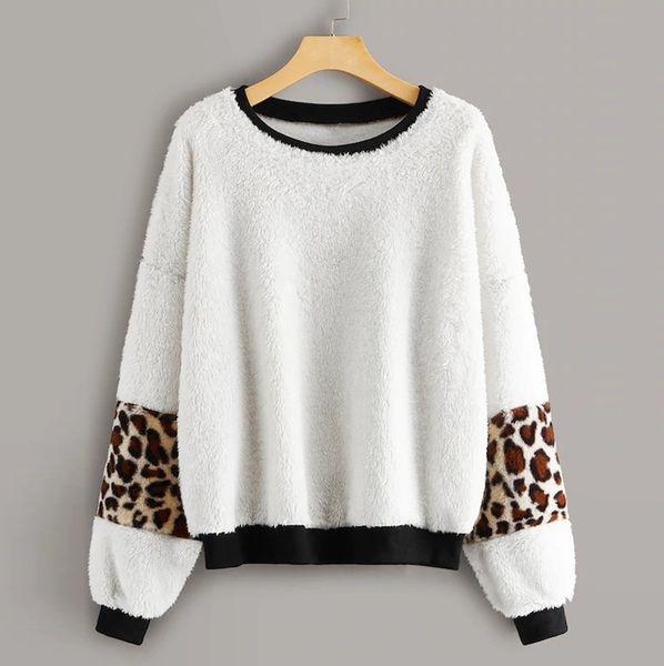 sweater women fashion winter 2019 women round neck leopard patchwork pullover loose sweater white mujer, White;black
sweater women fashion winter 2019 women round neck leopard patchwork pullover loose sweater white mujer, White;black