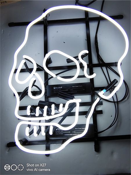 coustom skull neon sign handicraft light beer bar pub real glass tube logo advertisement display neon signs 17"/19"/24
coustom skull neon sign handicraft light beer bar pub real glass tube logo advertisement display neon signs 17"/19"/24