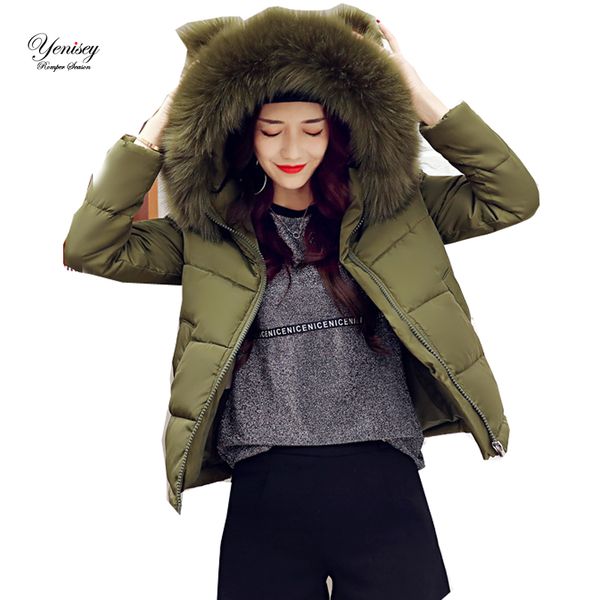 new womens winter jackets cotton padded winter coat cotton slim hooded faux feather female pin factory m-2xl, Black
new womens winter jackets cotton padded winter coat cotton slim hooded faux feather female pin factory m-2xl, Black