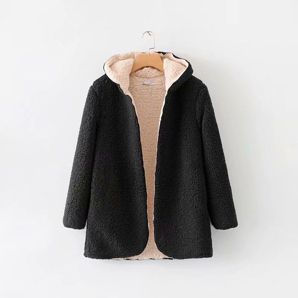 europe and america 2018 autumn new style women's dress versitile fashion loose-fit slimming long sleeve hooded double-sided plus, Black;white
europe and america 2018 autumn new style women's dress versitile fashion loose-fit slimming long sleeve hooded double-sided plus, Black;white