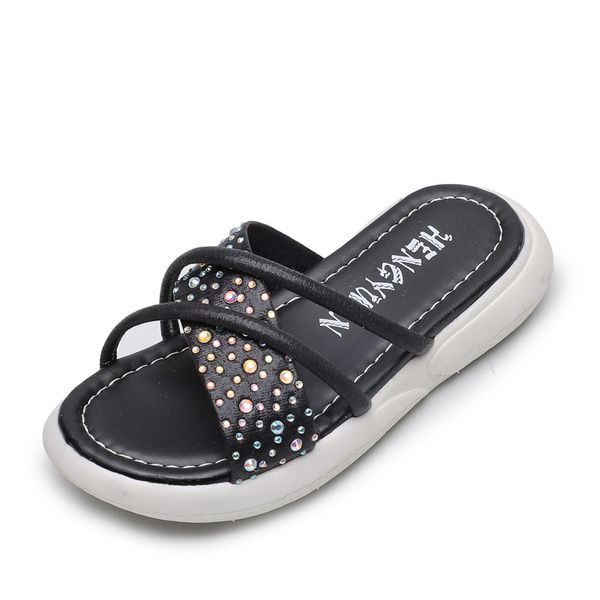slipper children' slippers 2021 -selling summer princess rhinestone non-slip big kids beach shoes girls' word sandals, Black;grey
slipper children' slippers 2021 -selling summer princess rhinestone non-slip big kids beach shoes girls' word sandals, Black;grey