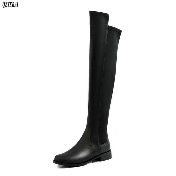 new autumn/winter 2020 women knee-high boots genuine leather female boots european knight stretch, Black
new autumn/winter 2020 women knee-high boots genuine leather female boots european knight stretch, Black