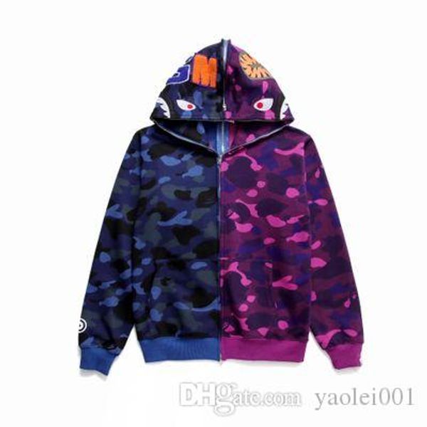 new tide brand fashion explosion models men's camouflage zipper sweater youth casual loose hooded lapel coat, Black
new tide brand fashion explosion models men's camouflage zipper sweater youth casual loose hooded lapel coat, Black