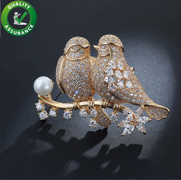 jewelry designer brooches crystal luxury brooches love birds dressing brooch pin lady scarf buckle micro pave cz elegant wedding accessories, Gray
jewelry designer brooches crystal luxury brooches love birds dressing brooch pin lady scarf buckle micro pave cz elegant wedding accessories, Gray