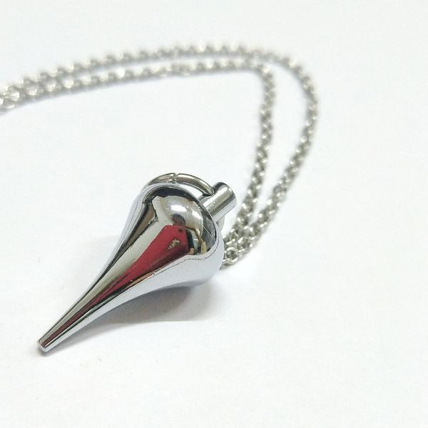 metal copper dowsing healing pyramid reiki pendulum pendant charms chakra amulet chrome gold european fashionable with chain, Silver
metal copper dowsing healing pyramid reiki pendulum pendant charms chakra amulet chrome gold european fashionable with chain, Silver