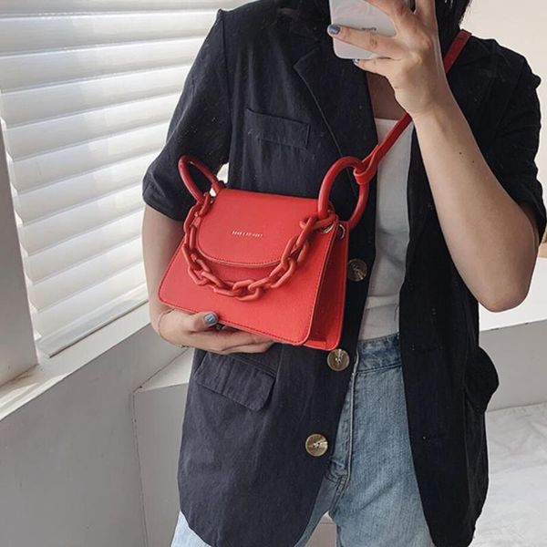 bag female new chain designer mini shoulder summer elegant high-quality travel women's tote handbag leather 2020 messenger bag imlfv, Red;black
bag female new chain designer mini shoulder summer elegant high-quality travel women's tote handbag leather 2020 messenger bag imlfv, Red;black