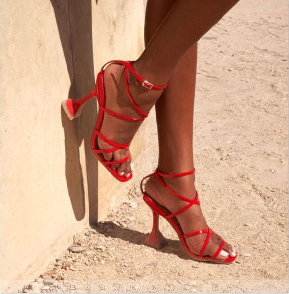 pzilae summer new roman high heel women's sandals spike high heels open toe 11 cm ankle strap sandals red black
pzilae summer new roman high heel women's sandals spike high heels open toe 11 cm ankle strap sandals red black