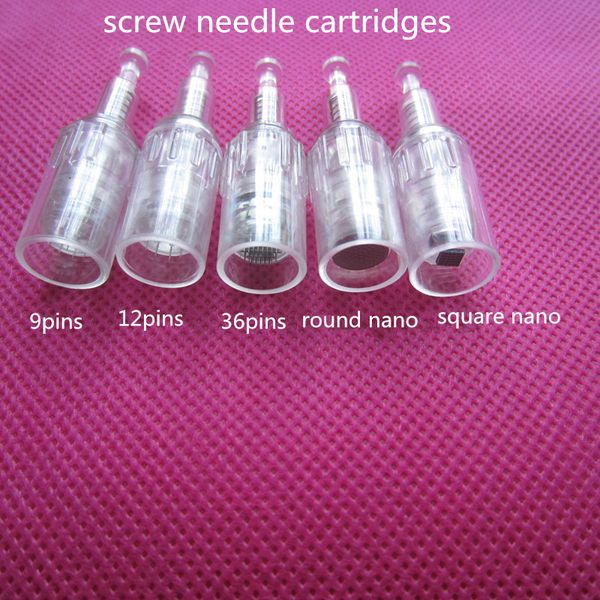 50pcs screw port derma pen needle cartridges electric 9/12/36/ round nano needles tips cartridge screw port micro needle replacement
50pcs screw port derma pen needle cartridges electric 9/12/36/ round nano needles tips cartridge screw port micro needle replacement