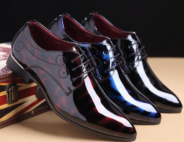 brand lspu pointed toe bright men business shoes lace up breathable casual oxfords fashion leather shoes men big plus size 38-48, Black
brand lspu pointed toe bright men business shoes lace up breathable casual oxfords fashion leather shoes men big plus size 38-48, Black