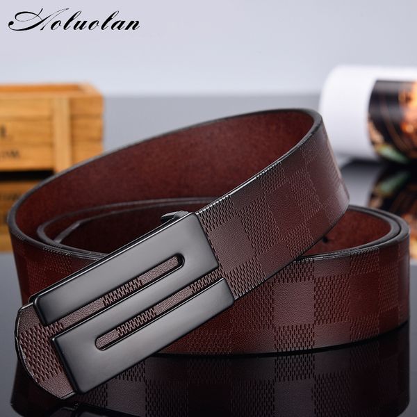 aoluolan brand men's high-quality fashion belt, women's casual wild belt, white exquisite fashion s-shaped buckle design, Black;brown
aoluolan brand men's high-quality fashion belt, women's casual wild belt, white exquisite fashion s-shaped buckle design, Black;brown
