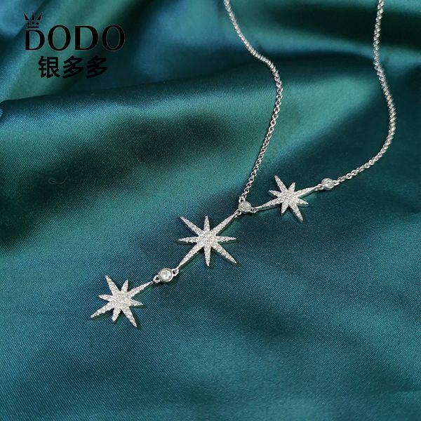 european and american luxury s925 sterling silver three meteor necklace female full diamond rice word six-pointed star tassel pendant temper
european and american luxury s925 sterling silver three meteor necklace female full diamond rice word six-pointed star tassel pendant temper
