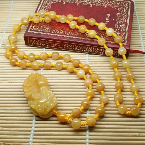 natural old z pendant necklace jade beads sweater chain, Silver 
natural old z pendant necklace jade beads sweater chain, Silver