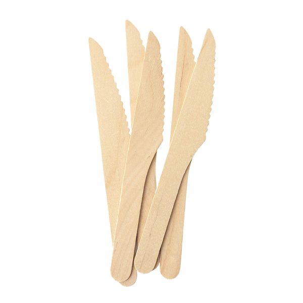 wood dinner knives biodegradable compostable and natural perfect for parties and crafts - pack of 100 knives
wood dinner knives biodegradable compostable and natural perfect for parties and crafts - pack of 100 knives