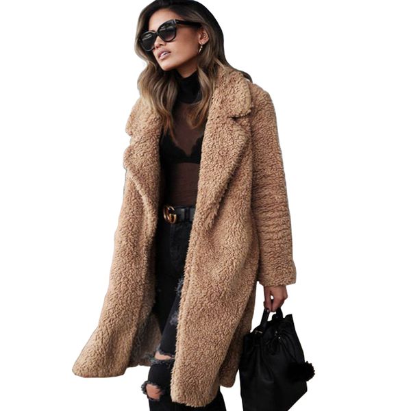 plush jacket long women teddy coat cardigan polar fleece coat with sherpa faux fur winter thick warm lamb coats casual overcoat, Black
plush jacket long women teddy coat cardigan polar fleece coat with sherpa faux fur winter thick warm lamb coats casual overcoat, Black